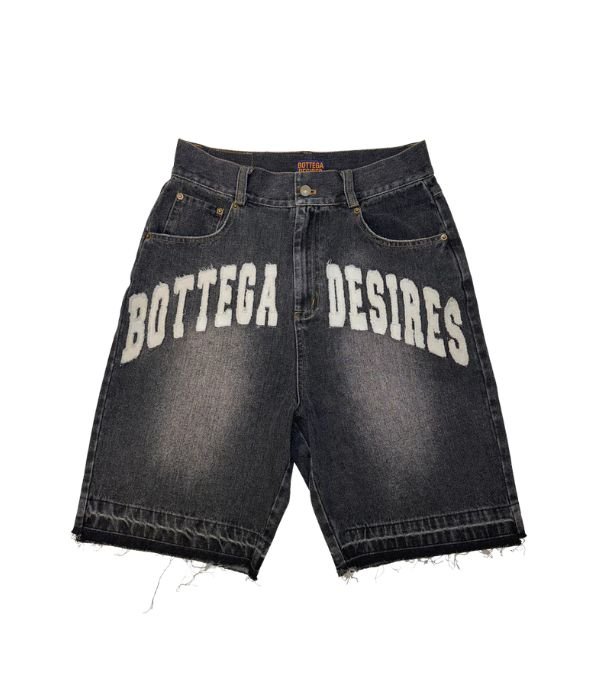 Bottega Desires Denim Shorts Black Bottega Desires Denim Shorts Black