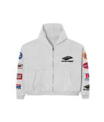 Bottega Desires Grey Patches Zip Tracksuit - Image 2
