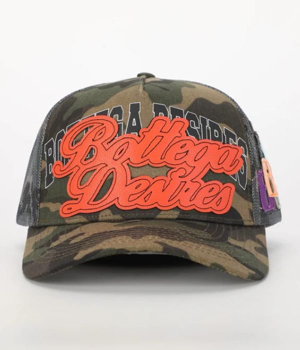 Bottega Desires Truckers Hat Camo Bottega Desires Truckers Hat Camo