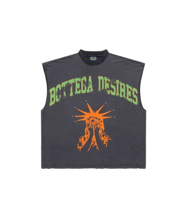 Bottega Desires Untruly Sleeveless T-Shirt Bottega Desires Untruly Sleeveless T-Shirt
