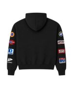 Bottega Desires Patches Zip Hoodie Black