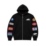Bottega Desires Patches Zip Hoodie Black